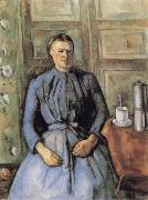 Paul Cezanne Woman with Coffee Pot oil